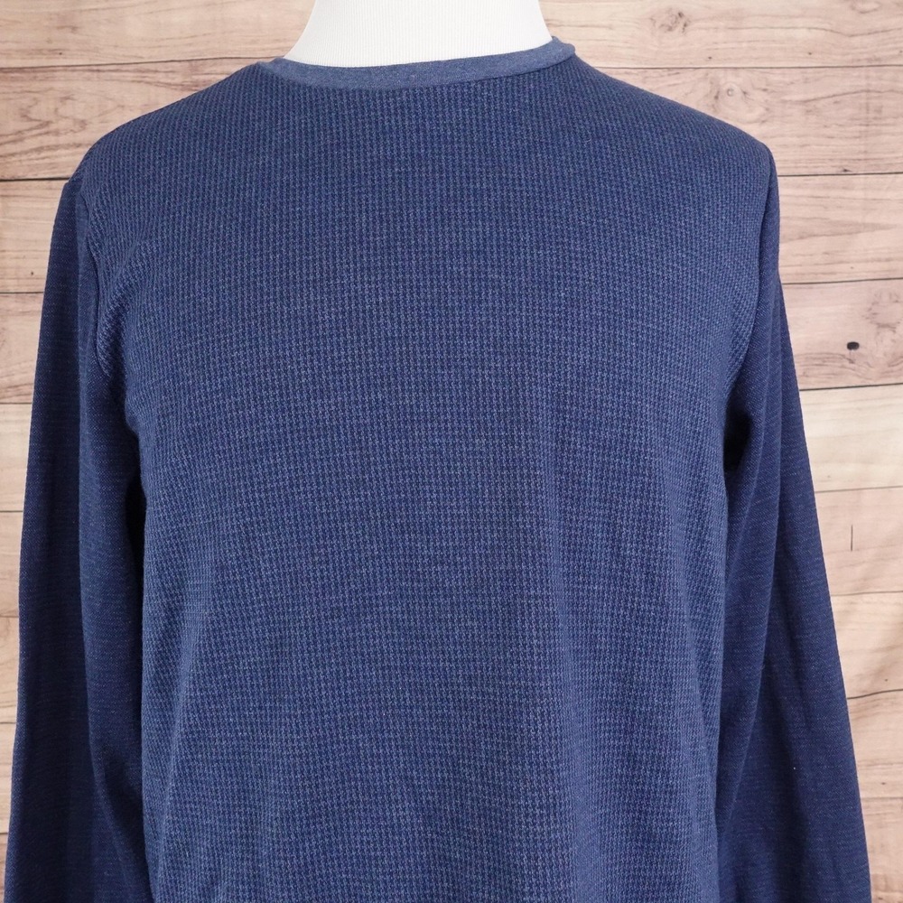 New! Robert Barakett Sweater Mens Large Blue Crewneck Pullover